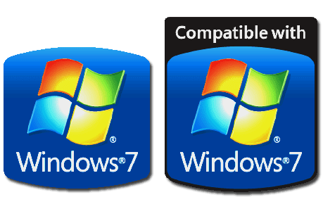 Funny Window Sticker on Right    We   Re Almost 100  Sure That We   Re Windows 7 Compatible