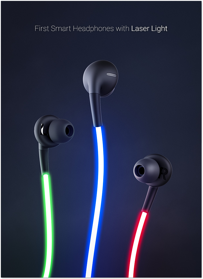 Smart Headphones That Glow Using the Power of Laser Light GeekExtreme