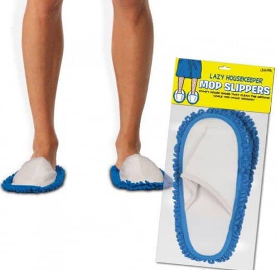 Very handy slippers that dust as you walk