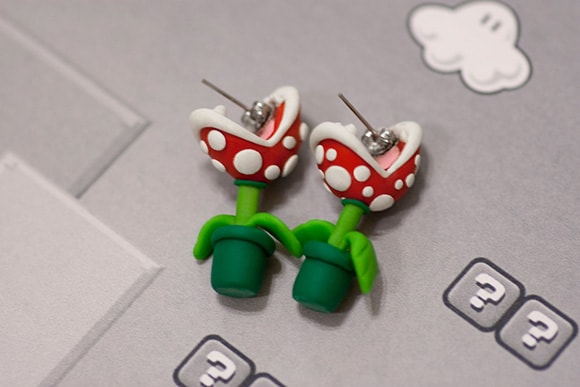 Mario earrings set for girls from Etsy