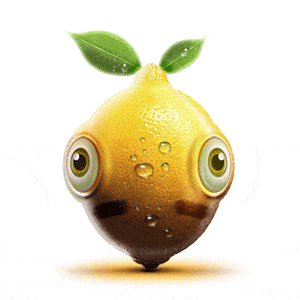 cute animated lemon gif