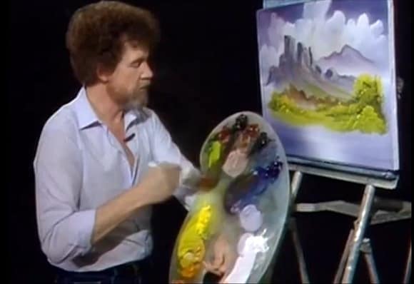 Bob Ross Happy Little Clouds remix