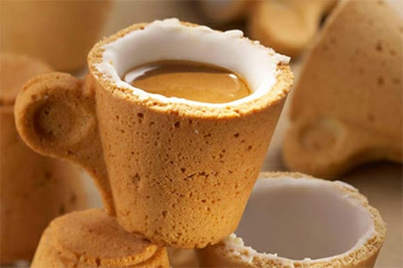 cookie cup - edible coffee tea cup
