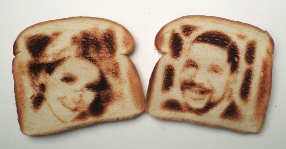 selfie on toast