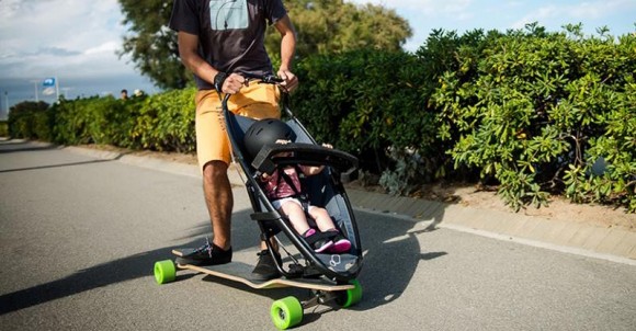 longboard stroller quinny