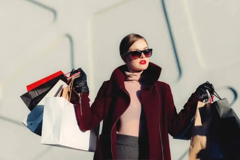 woman shopping london