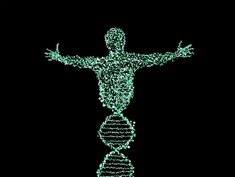 dna spiral man
