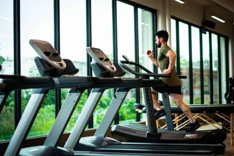 man exercise treadmill