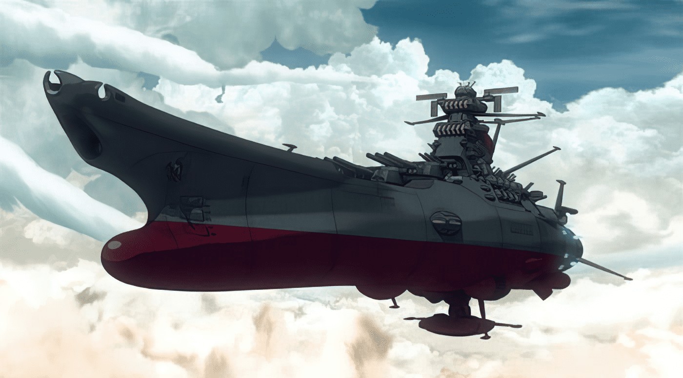 The Top 5 Coolest Anime Spaceships 4 yamato, a massive anime spaceship