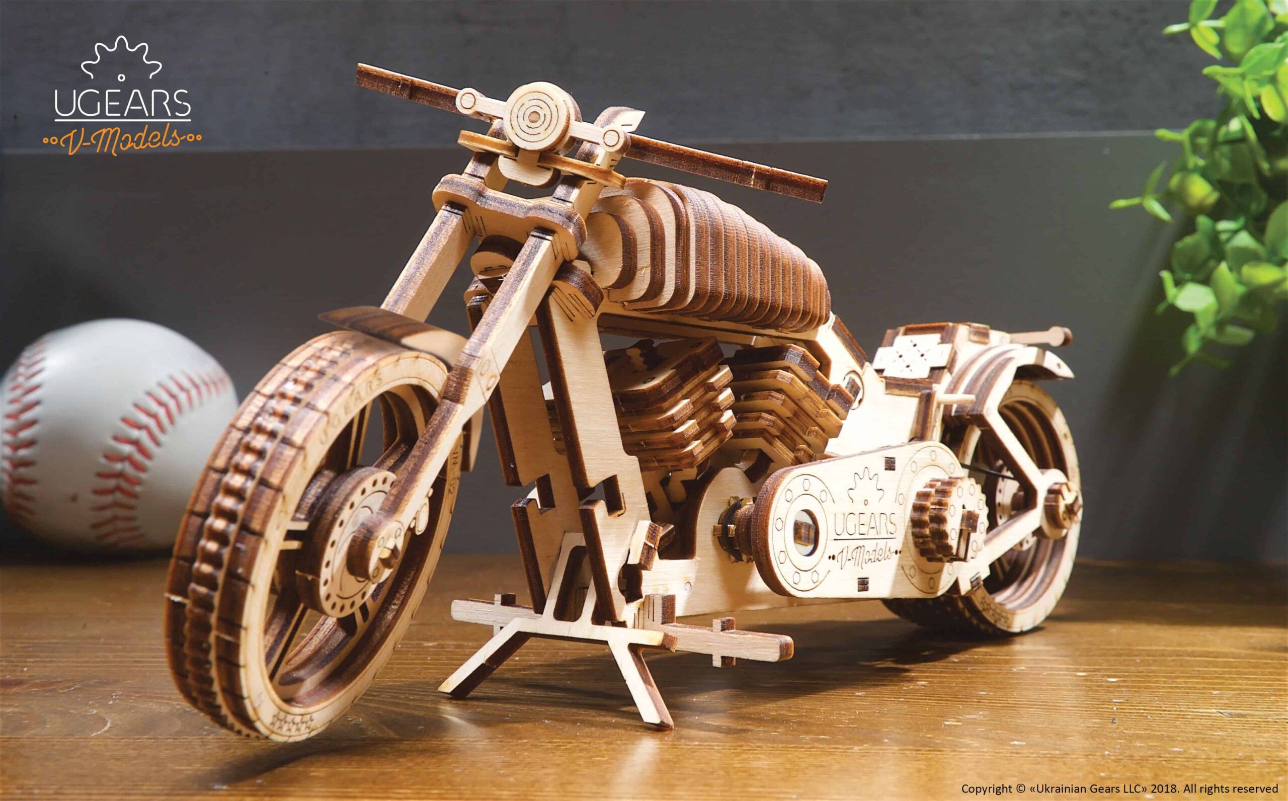 Ugears motorcycle 3d puzzle