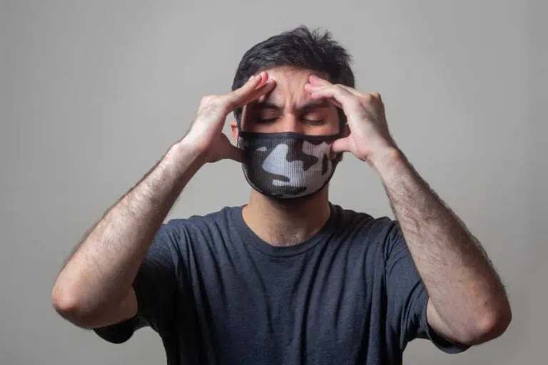 headache man mask