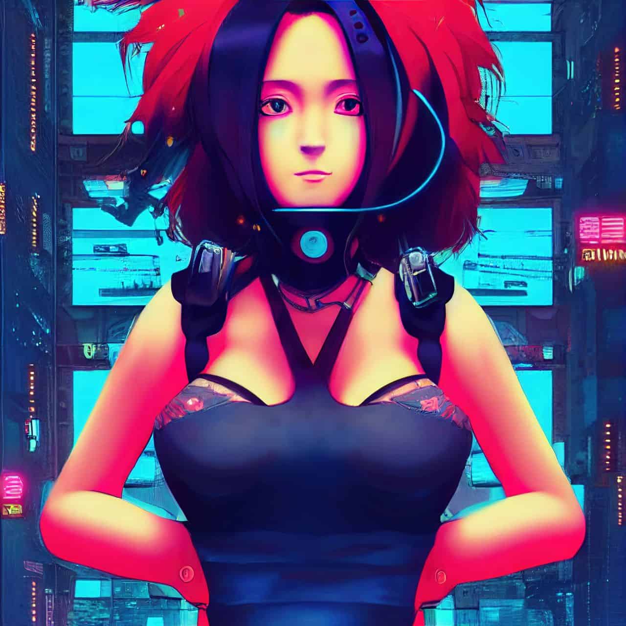 cyberpunk anime girl 2