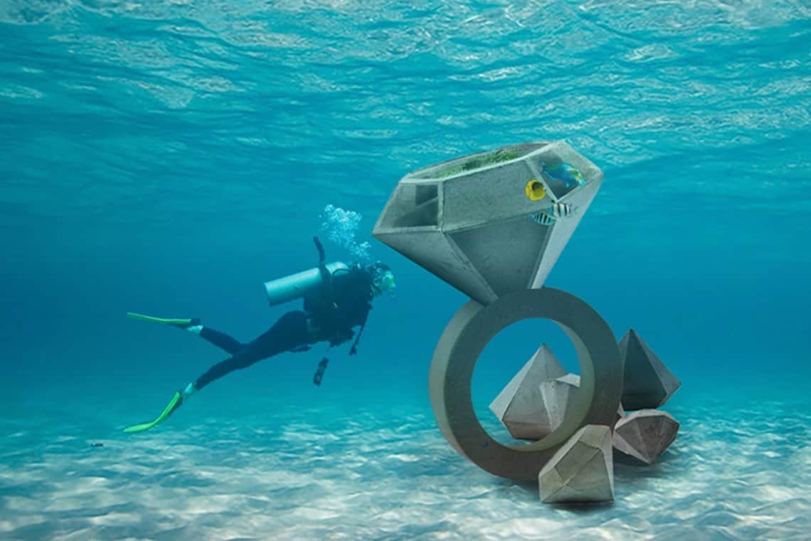 where is the first underwater art museum in the us