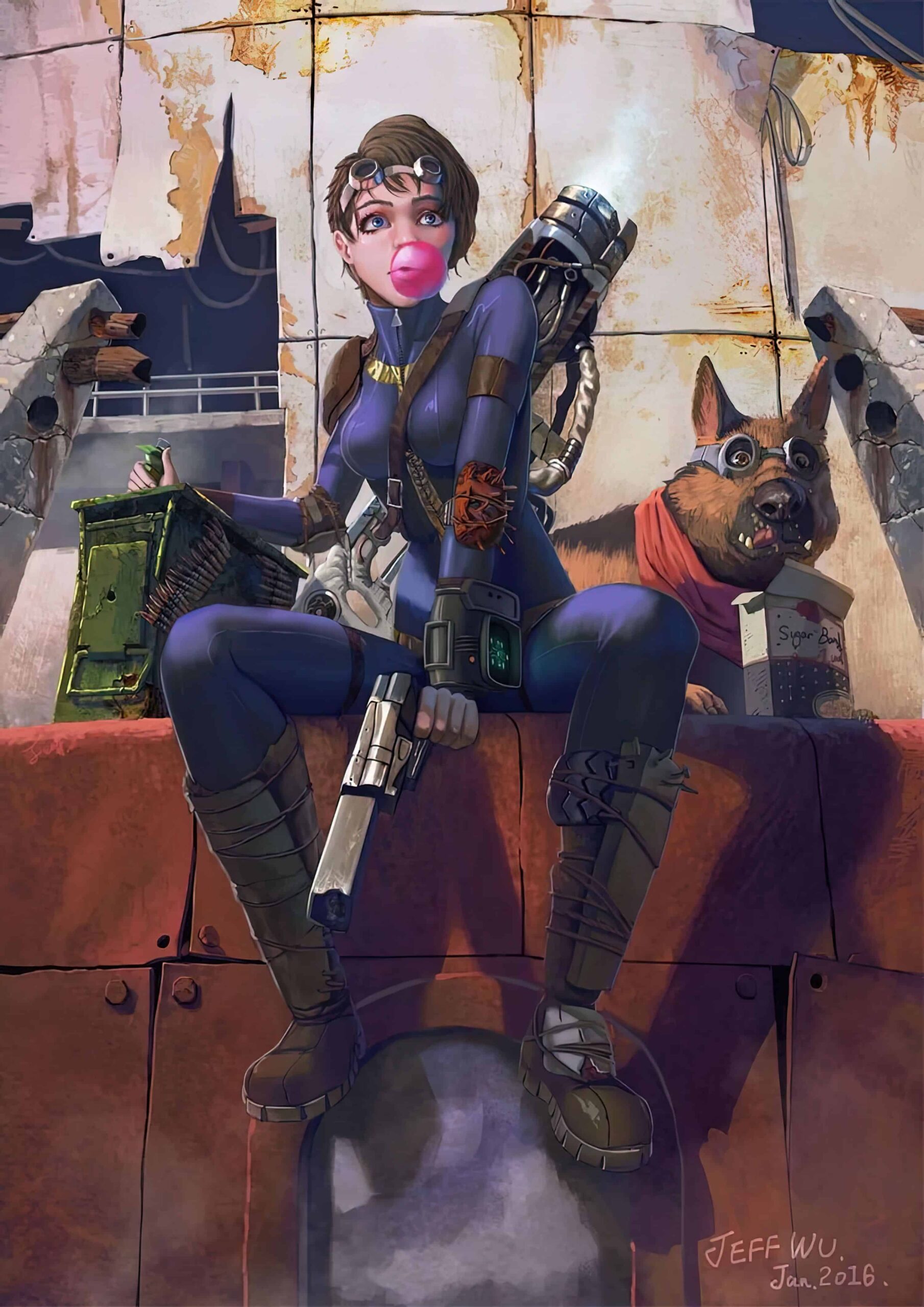 Fallout Fan Art: A Gallery of 15 Pieces Celebrating the Post-Apocalypse 10 fallout vault girl 1 scaled