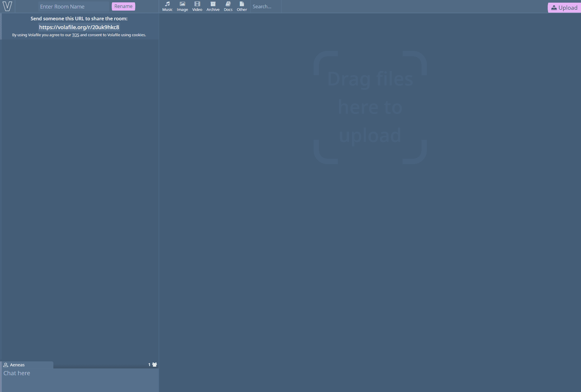 Volafile: The File Sharing Service for Chat-Loving Creatives (Alternatives Included) 2 volafile chat area