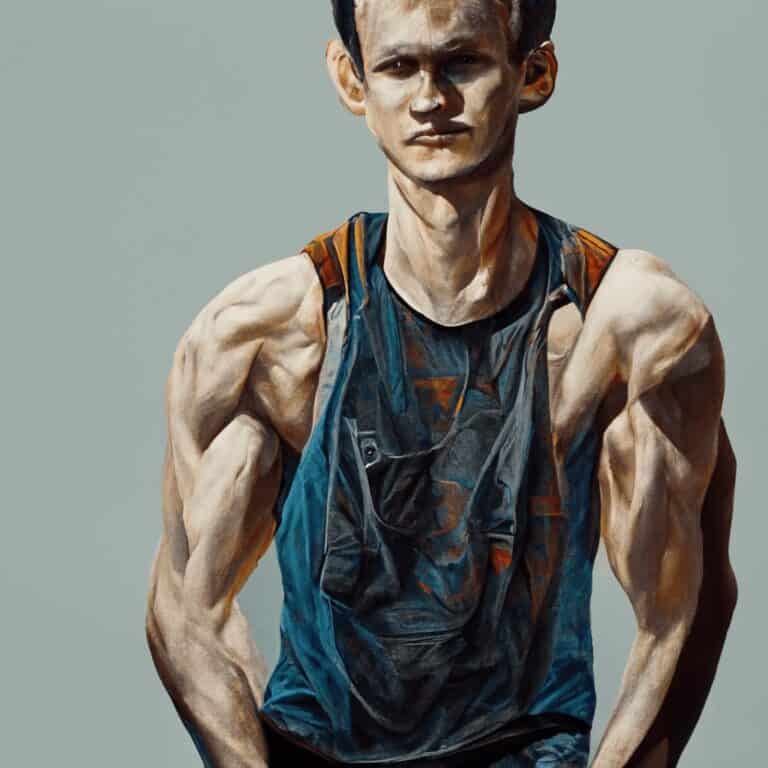 vitalik buterin muscle fan art