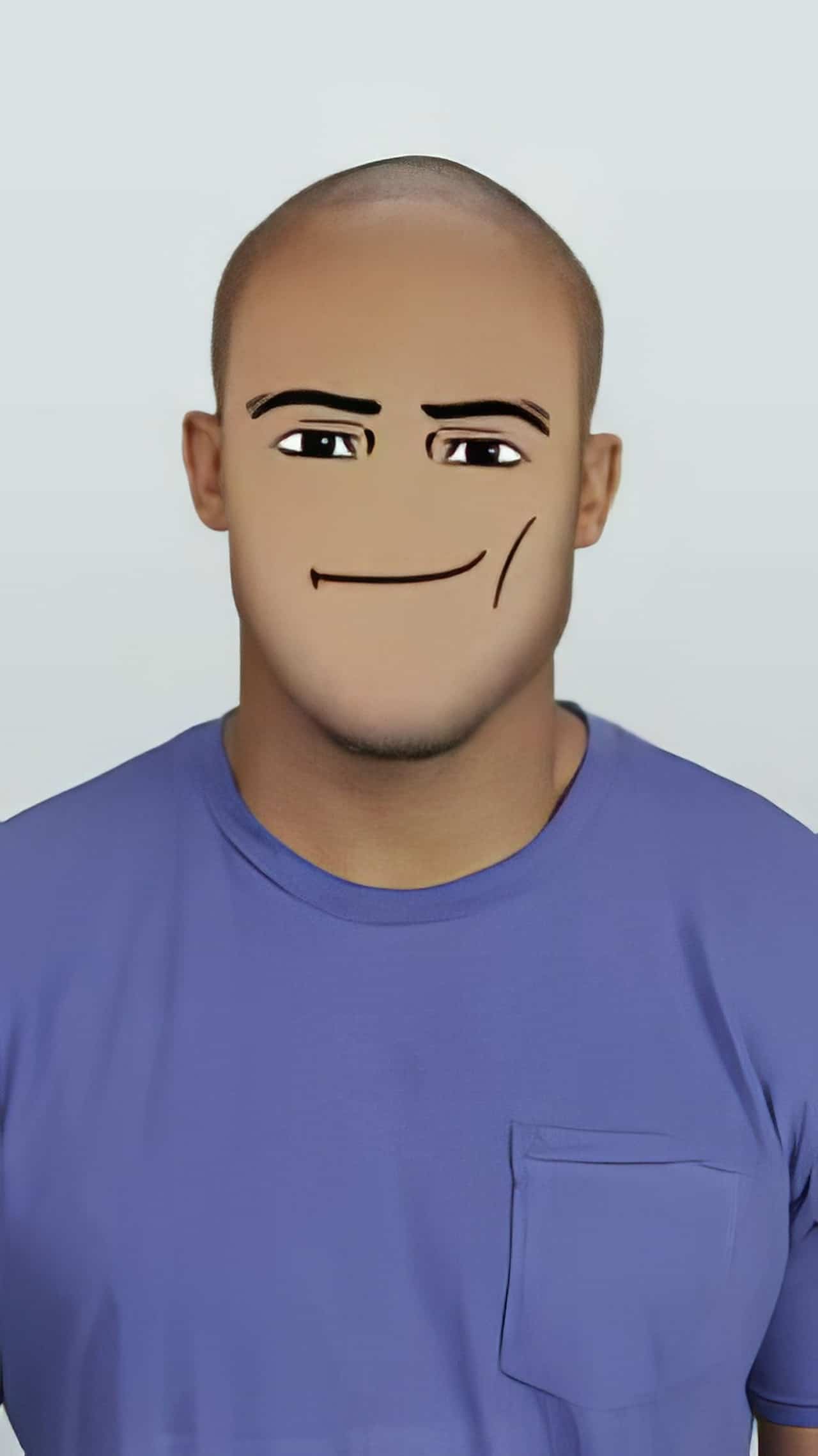 Realistic Man Face - Roblox