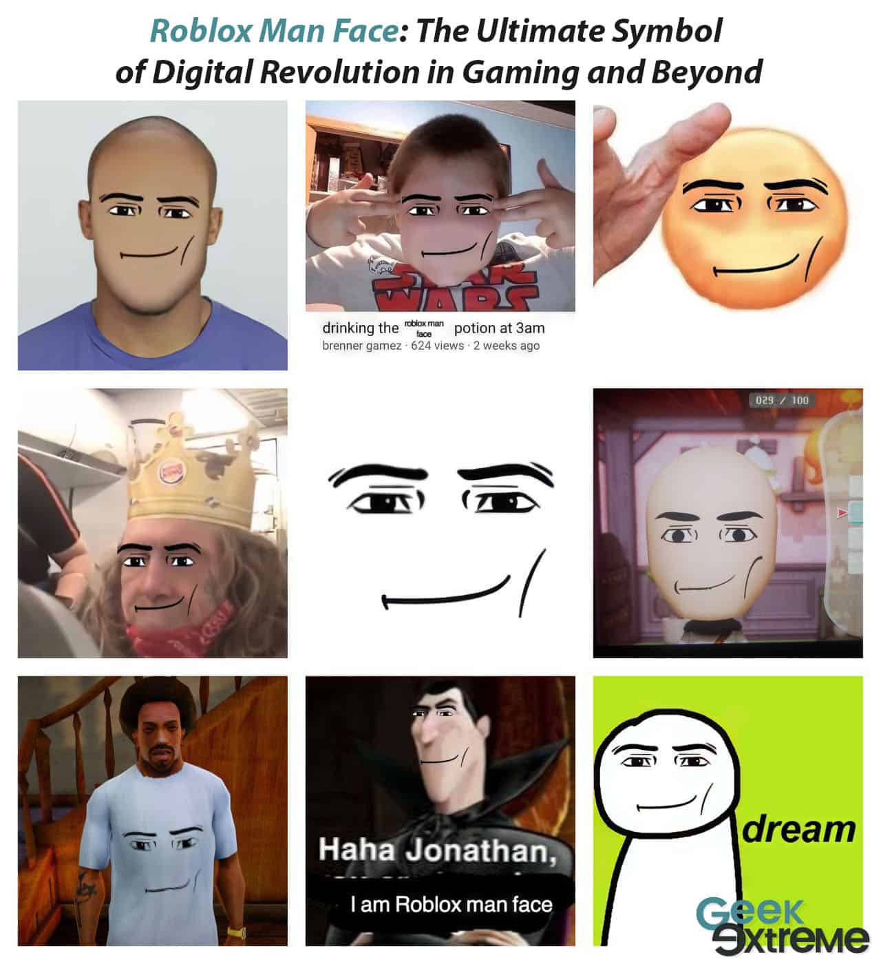 haha jonathan i am roblox man face, Roblox Man Face