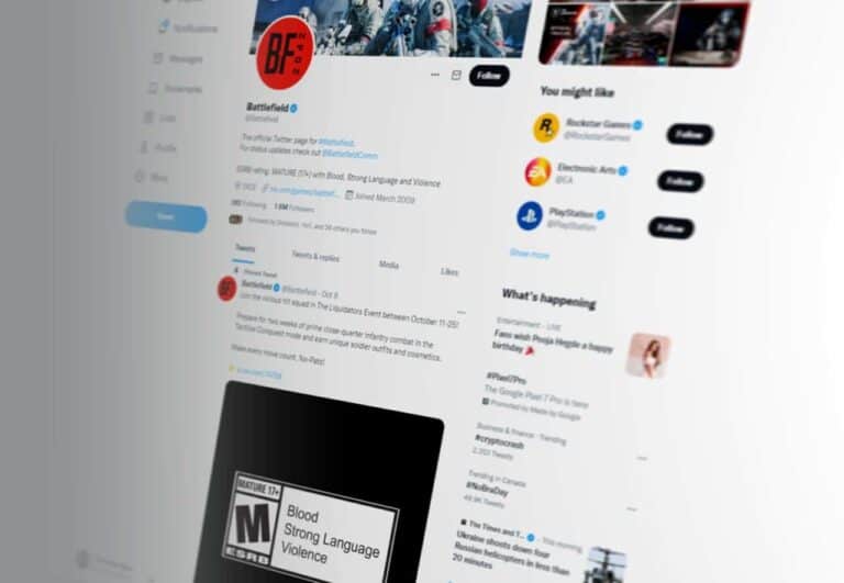 Battlefield 2042 Twitter account