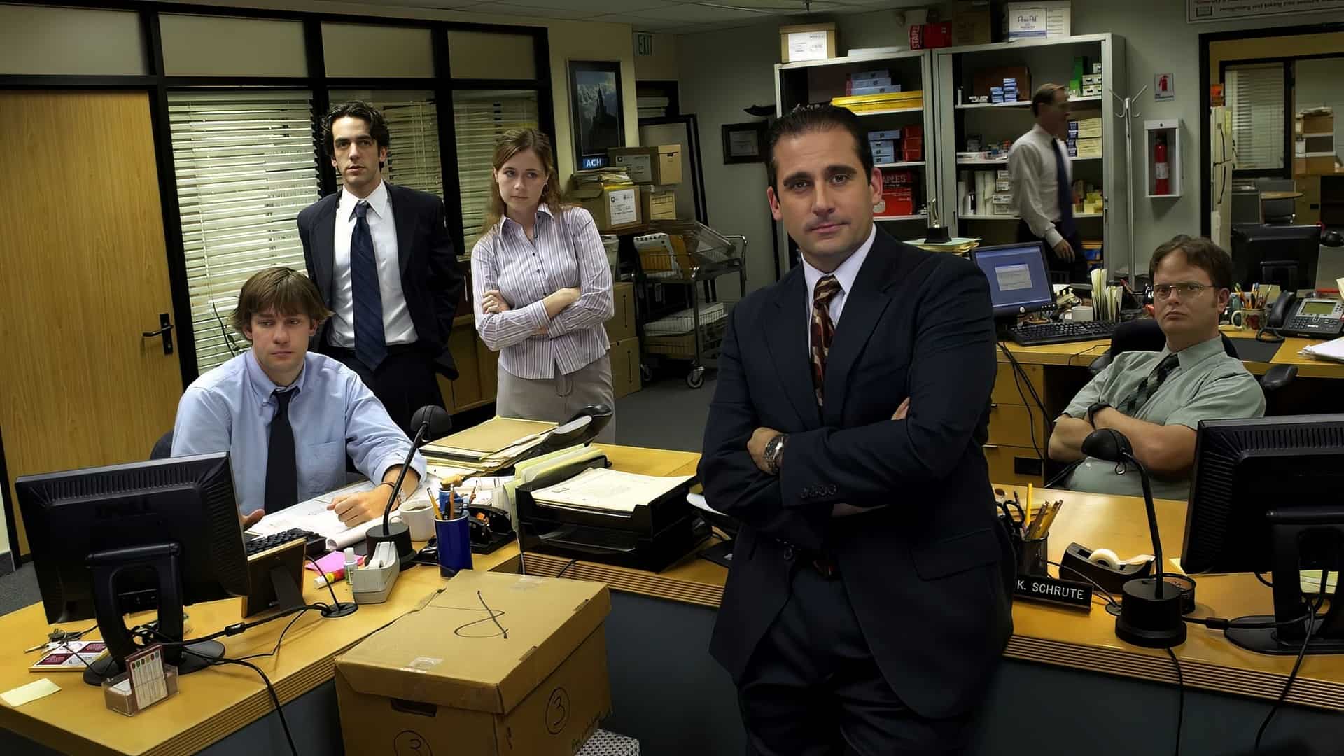 The Office Cast, dunder mifflin, the office, HD wallpaper