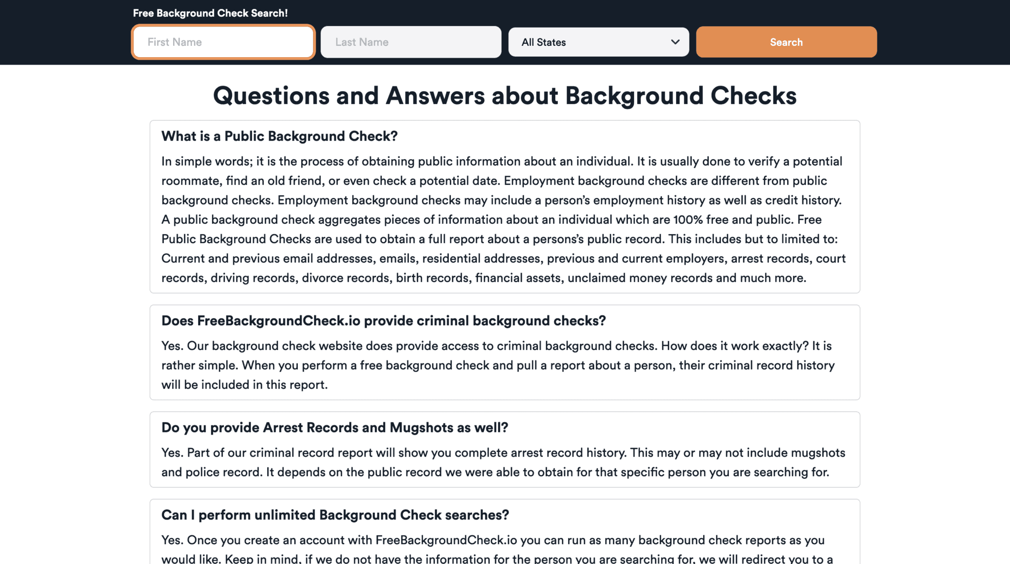 Professional Background Check How To Use FreeBackgroundCheck.io To Conduct A Criminal Background Check
