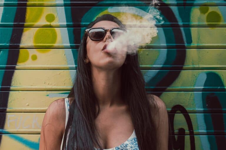 hot girl smoking