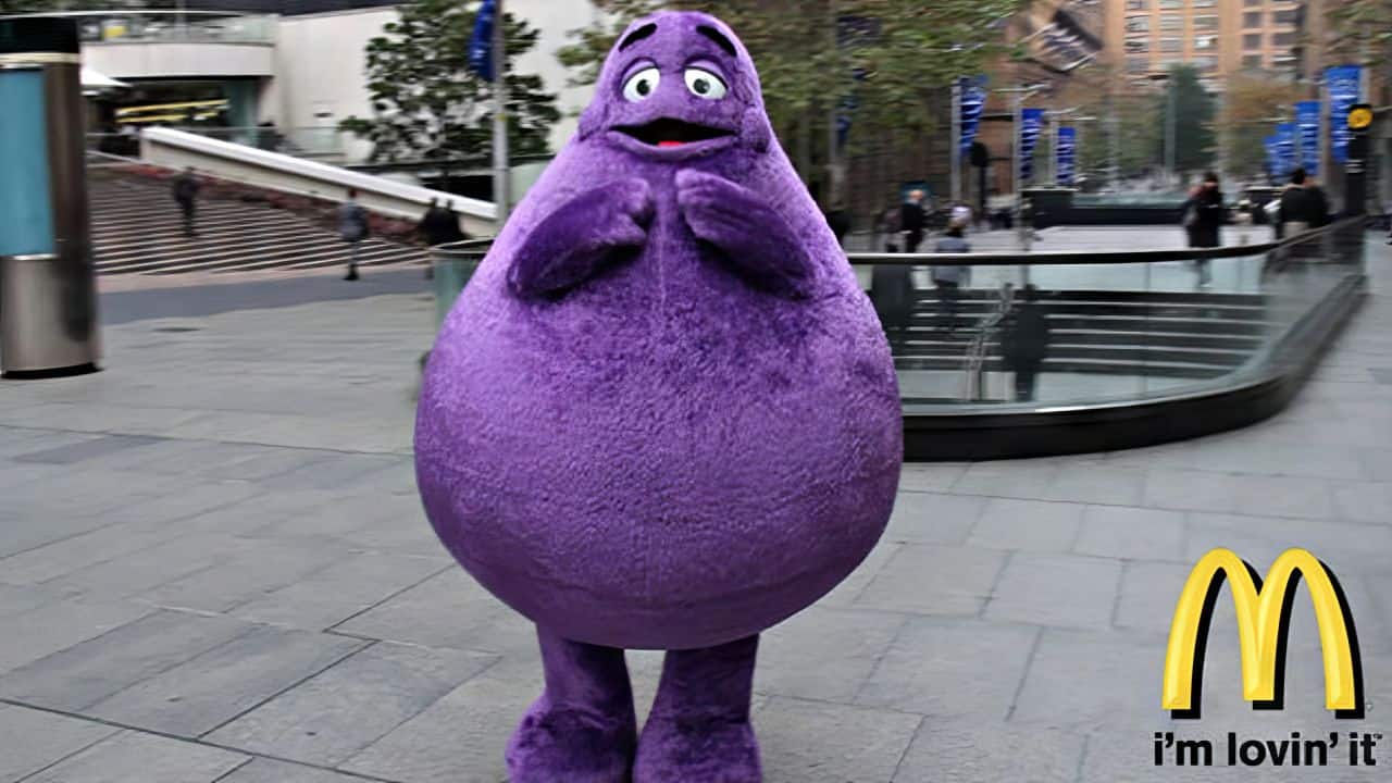 grimace character mcdonalds