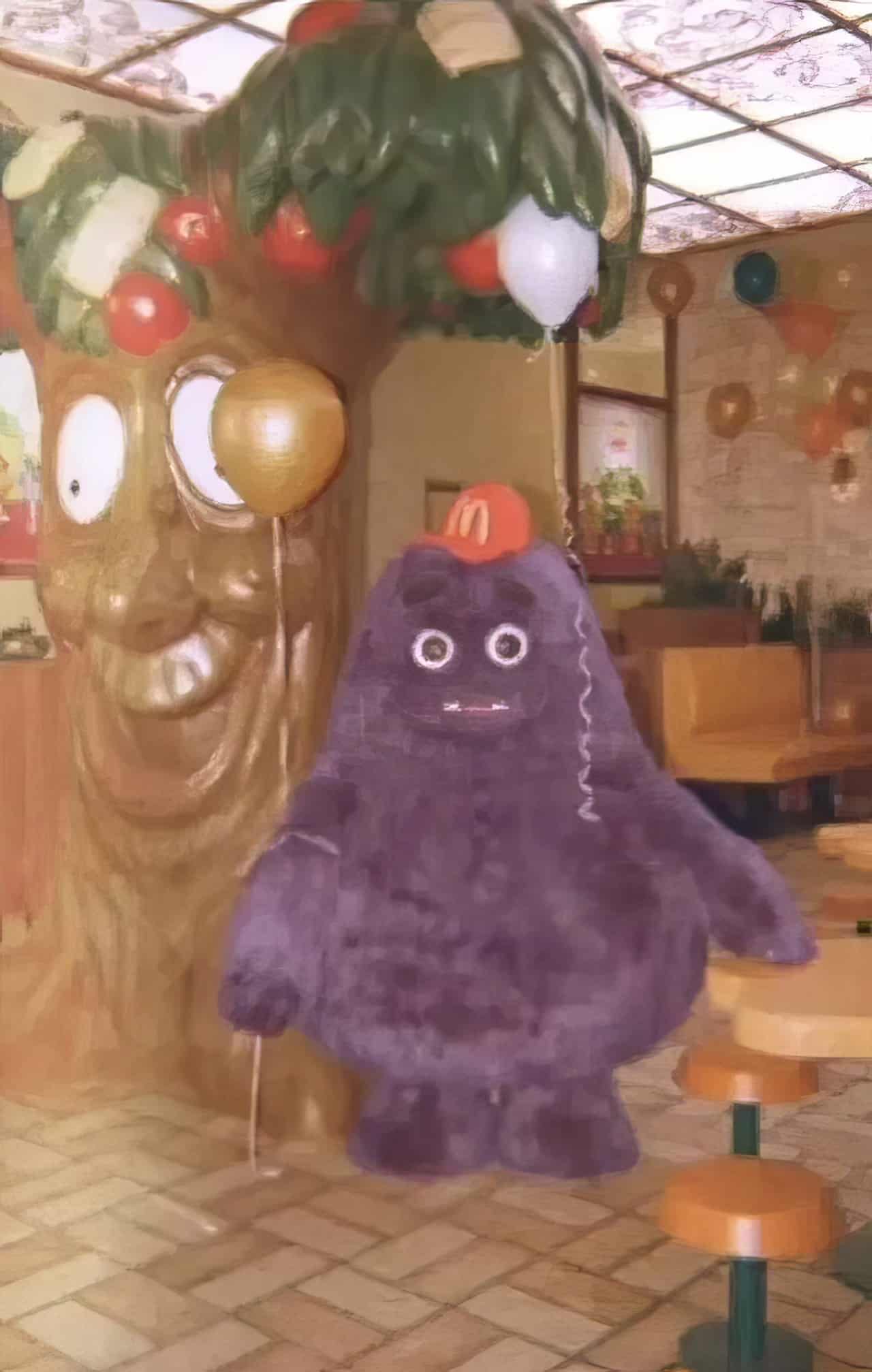Creepy Grimace Pictures: Unraveling the Unsettling Mysteries of McDonald's Iconic Mascot 2 creepy grimace 80s