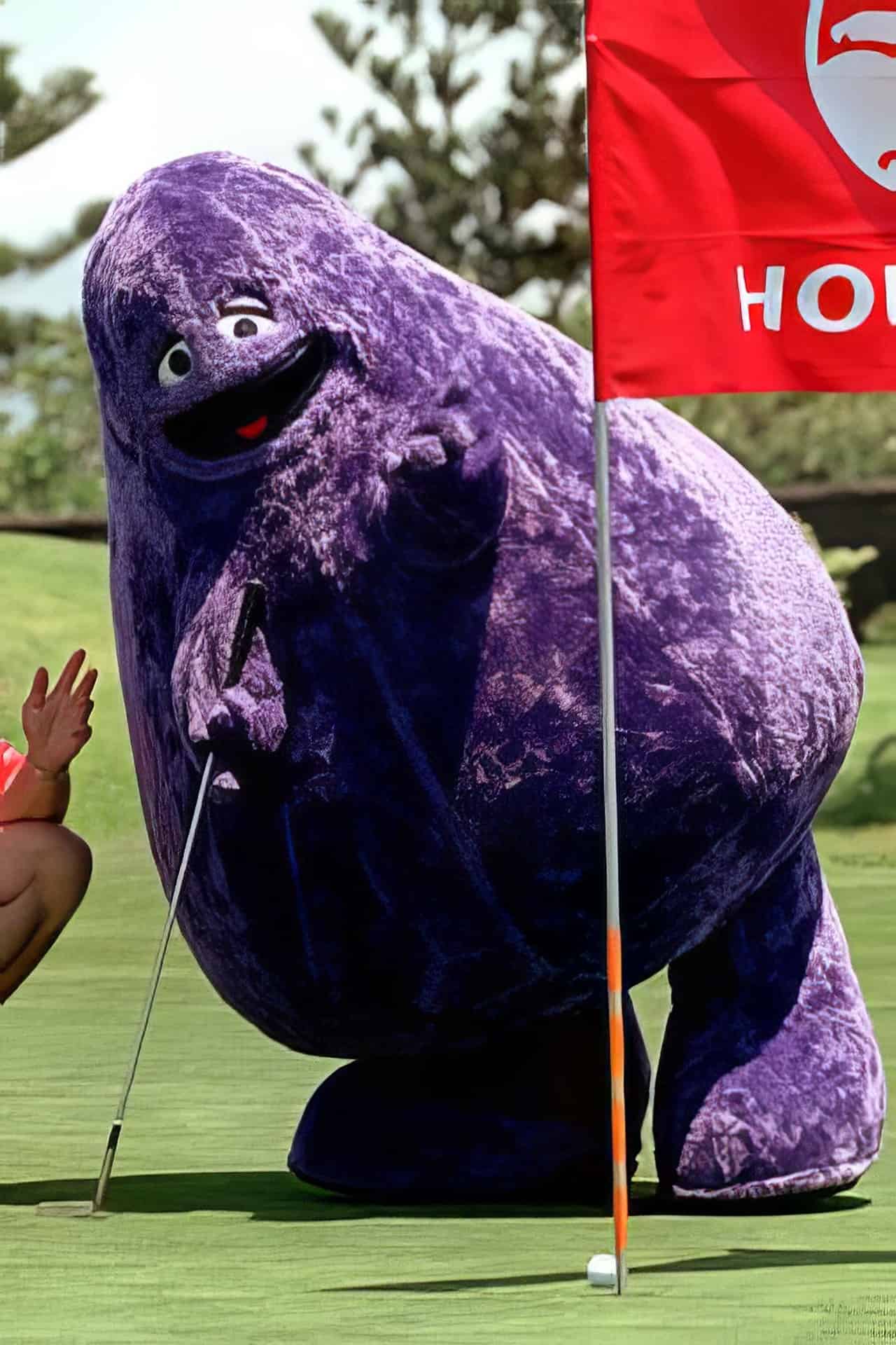 Creepy Grimace Pictures: Unraveling the Unsettling Mysteries of McDonald's Iconic Mascot 5 creepy grimace golfing