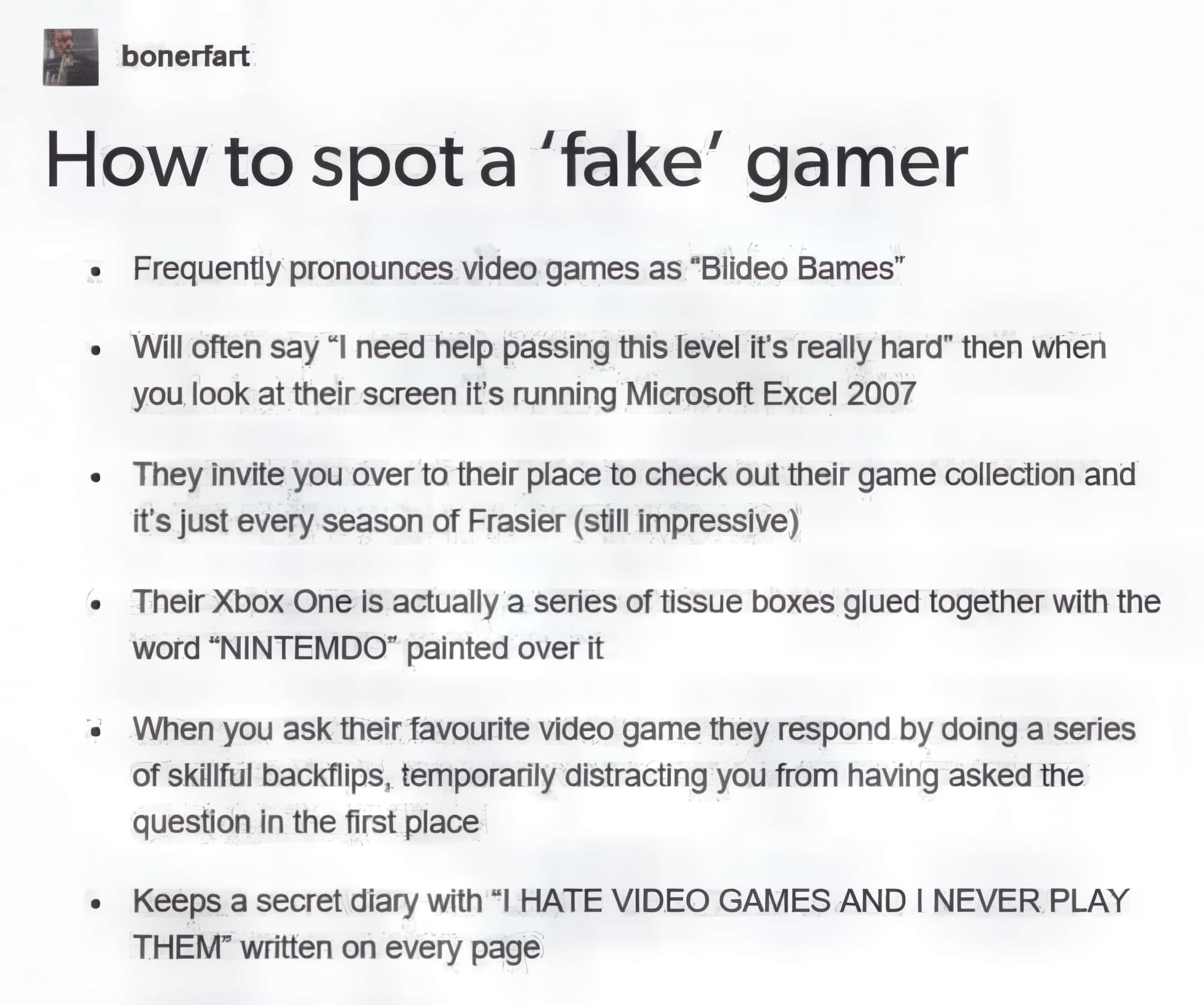 How to Spot a Fake Gamer: Maintaining Gaming Authenticity Against Impostors 2 how to spot a fake gamer chart