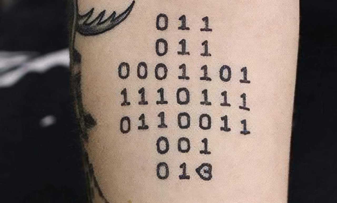 Tattoo uploaded by Aleix Dako • In Budapest #neck #binary #binaryCode  #music • Tattoodo