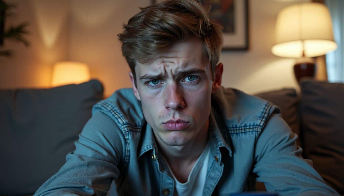 A young male gamer frustrated with backseat gaming while playing. A young male gamer frustrated with backseat gaming while playing.