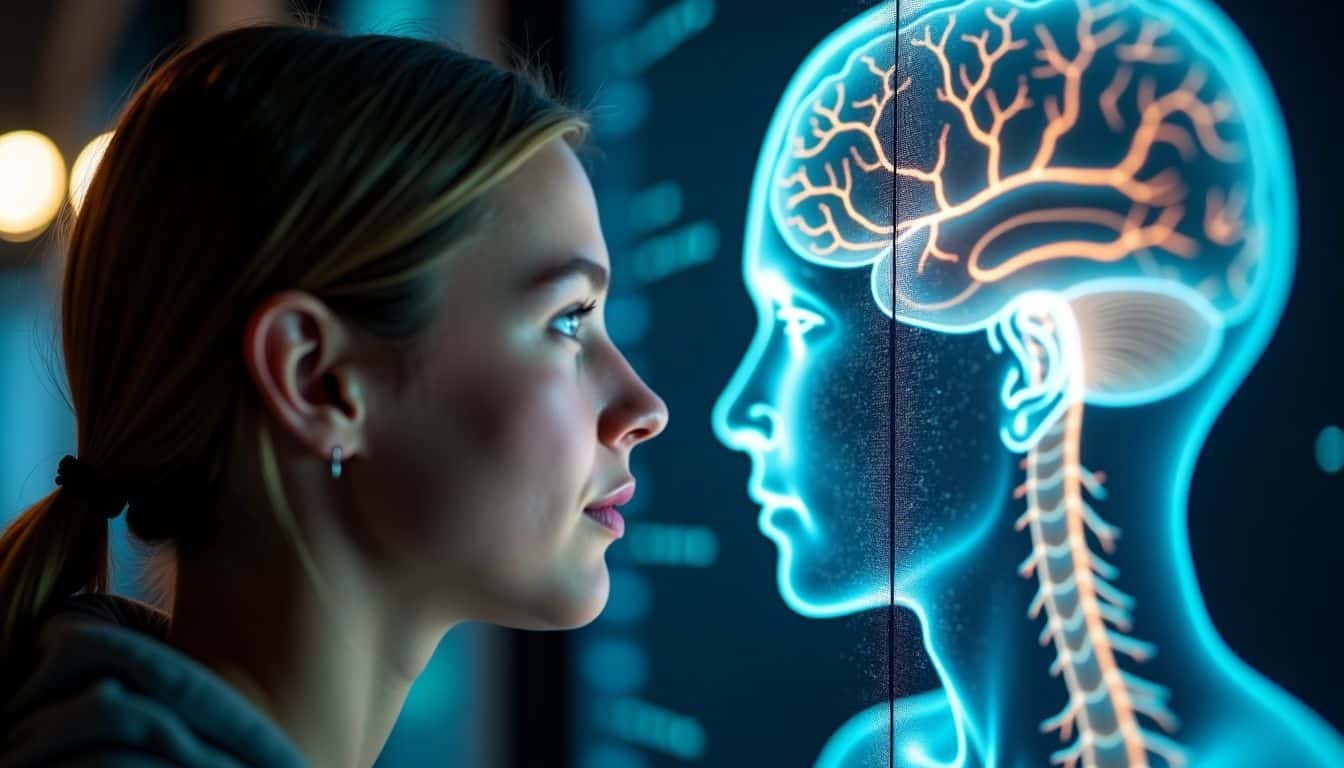 The photo shows a detailed network of branching neural pathways. The photo shows a detailed network of branching neural pathways.