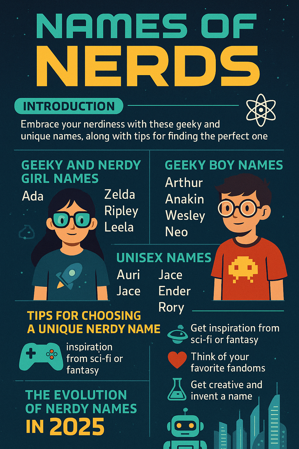 36 Names of Nerds You'll Love—Geek Chic for Your Little One! 2 Names of Nerds 1