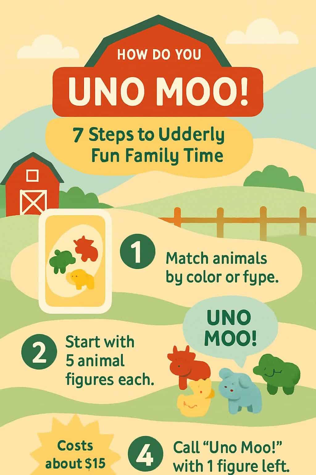 How Do You Play Uno Moo? 7 Steps to Udderly Fun Family Time 2 infographic how do you play uno moo 7 steps to udderly fun family time 257639