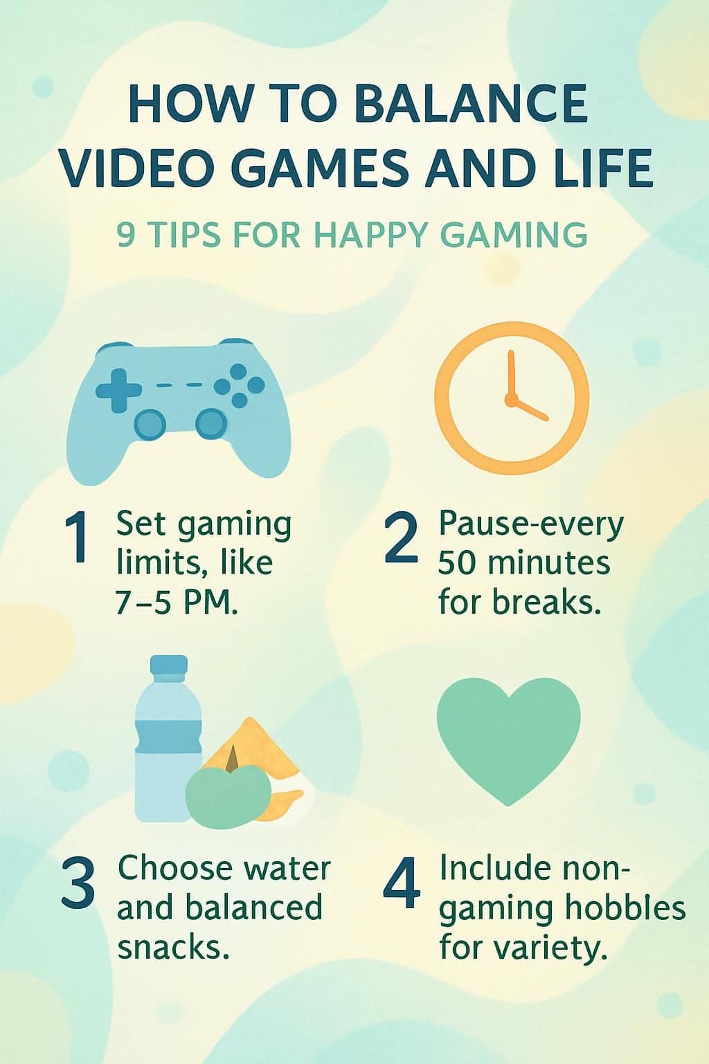 How to Balance Video Games and Life: 9 Tips for Happy Gaming 2 infographic how to balance video games and life 9 tips for happy gaming 257381