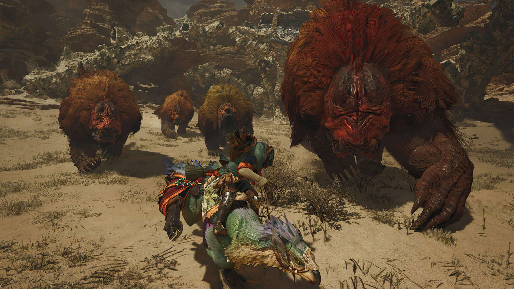 A group of gamers enthusiastically plays Monster Hunter Wilds in a cozy living room filled with gaming devices and comfort. Monster Hunter Wilds 2