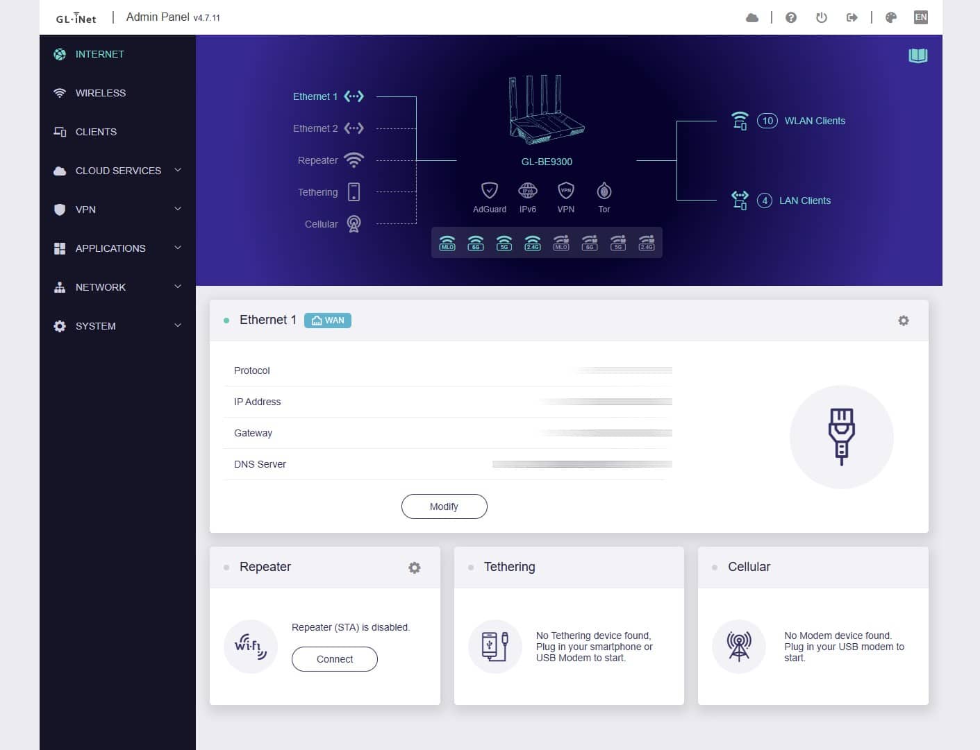 Flint 3 Router Review: Is This Wi-Fi 7 Beast Worth It? 5 flint 3 router user interface