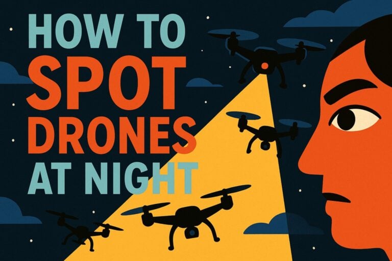 how to spot drones at night