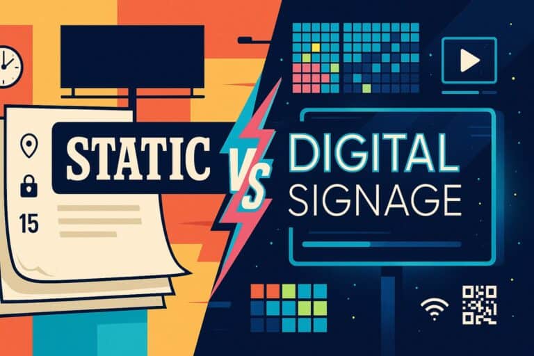 Static Vs Digital Signage