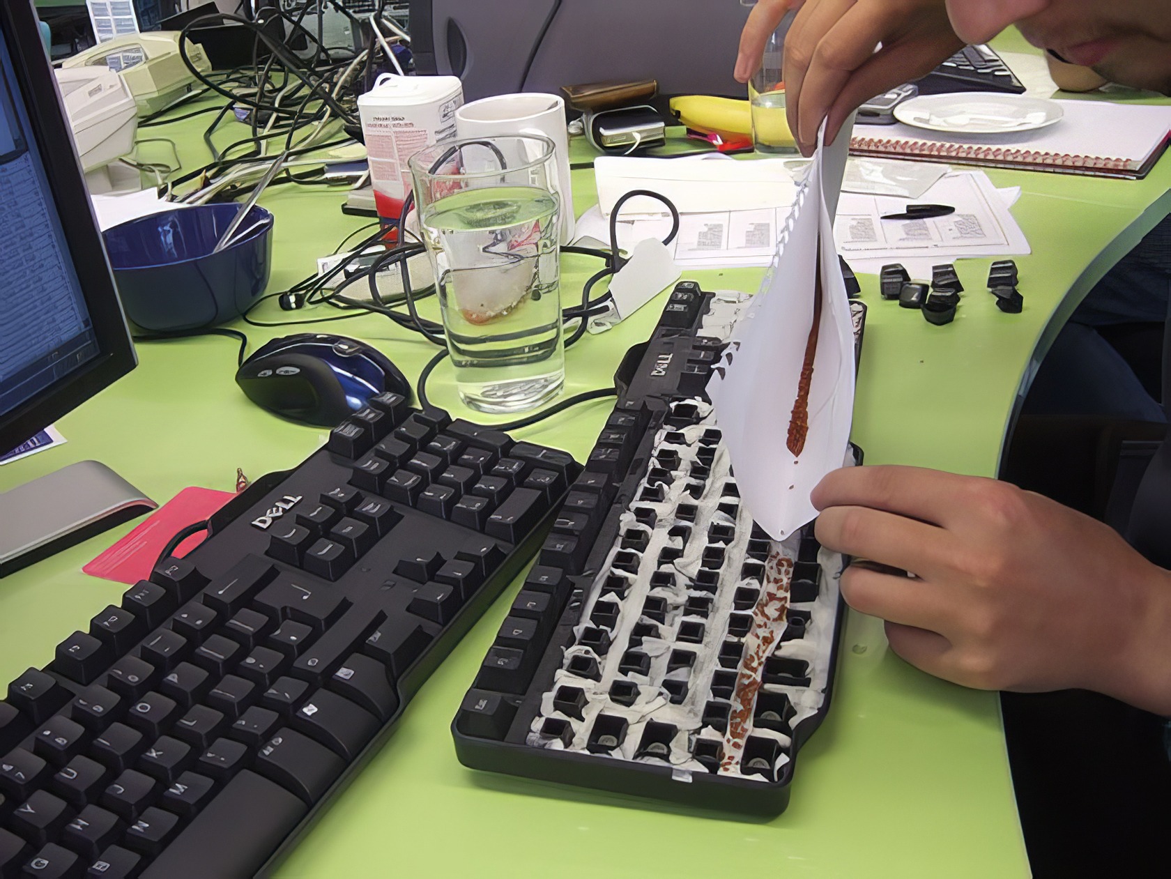 17 Office Pranks That Won't Get You Fired (Probably) 14 funny office pranks 13