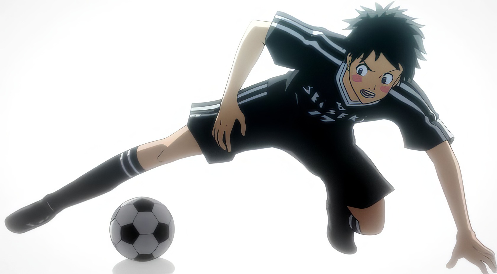 Anime About Soccer: 10 Winning Picks to Watch Now 2 Vibrant anime-style soccer player action figure kicking a soccer ball, sports figure collectible, dynamic pose, detailed design, perfect for gaming and sports fans.