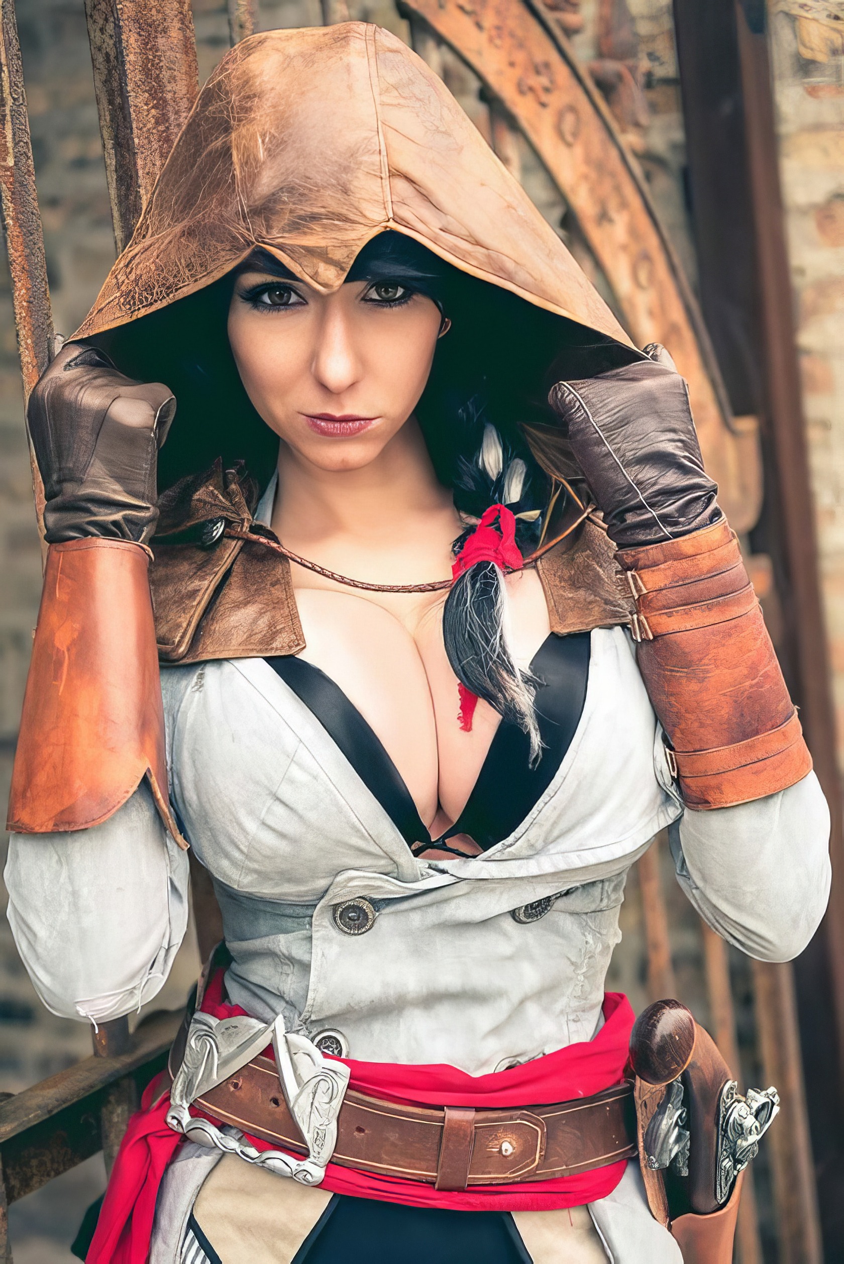 Assassin's Creed Hot Cosplay: 20+ Character Costumes & DIY Tips 4 Leather Hooded Assassin Cosplay Female Costumes for Steampunk and Fantasy Fans.