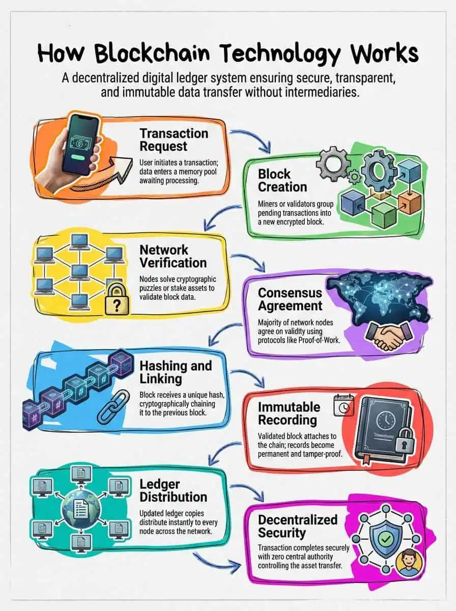 Secure digital ledger.