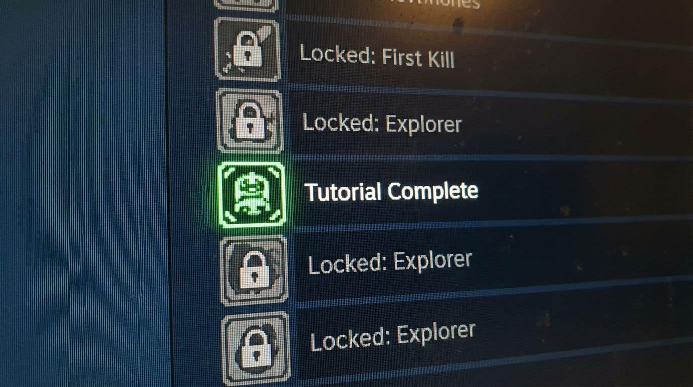 Unlocks and key icons highlight game progress, with emphasis on achievement.