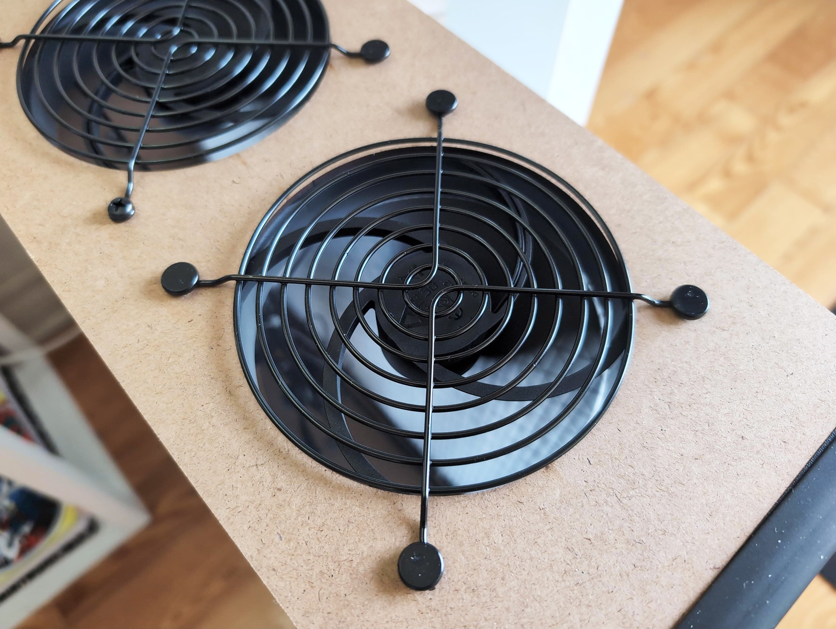 NorthBox 5X Classic Review: Stop Paying for Expensive Air Filters 3 High-quality black air filter fan with protective grille, ideal for air purification and ventilation in home or office environments.
