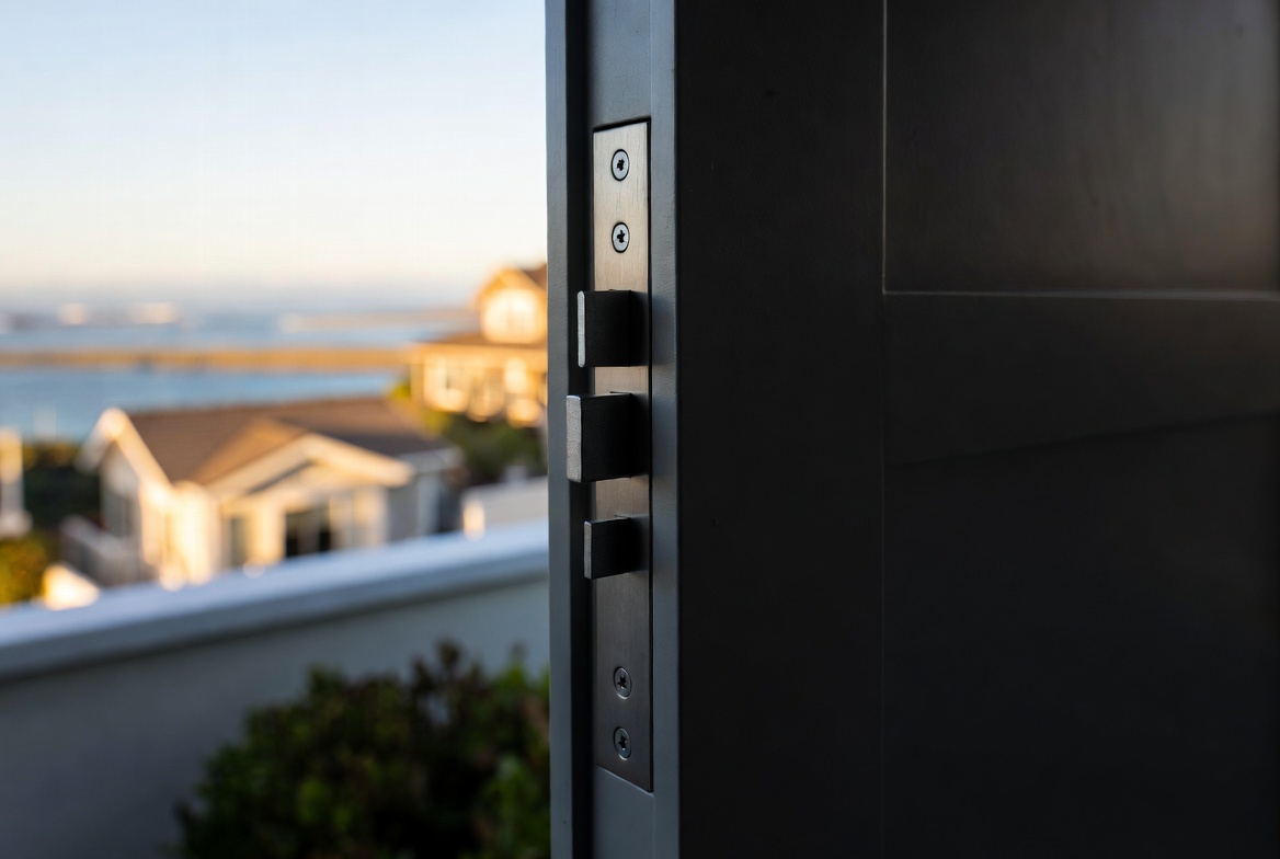 The Science of Structural Longevity and Energy Performance in Coastal Real Estate 3 Elevator control panel on a modern coastal home, showcasing durable materials designed for structural longevity and energy efficiency in seaside environments.