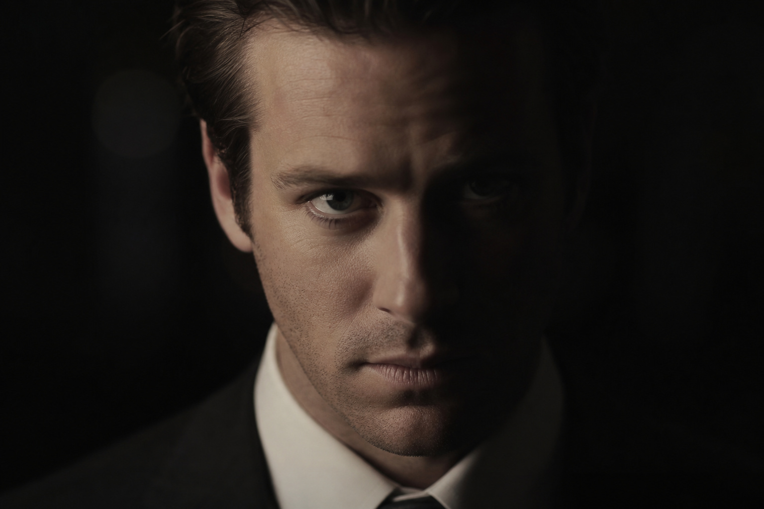Citizen Vigilante performance: Armie Hammer as Sanders with intense expression