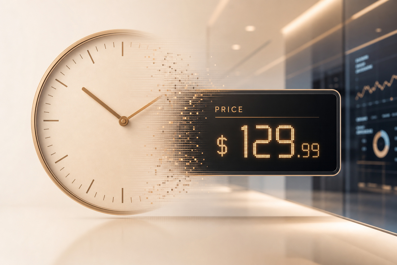 Budgeting for a Major Tech Upgrade: Strategy Over Splurge 4 Clock and digital price display showing $129.99.