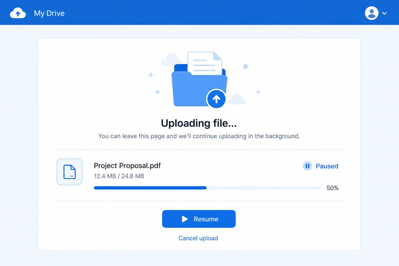 ProjectSend vs WeTransfer: Why Self-Hosted File Sharing Wins 5 Sharry web interface with a resumable upload progress bar using the tus protocol.